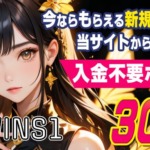 wins1カジノ入金不要ボーナス30ドル